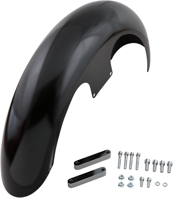 KLOCK WERKS Slicer Front Fender - Black - Steel - 21
