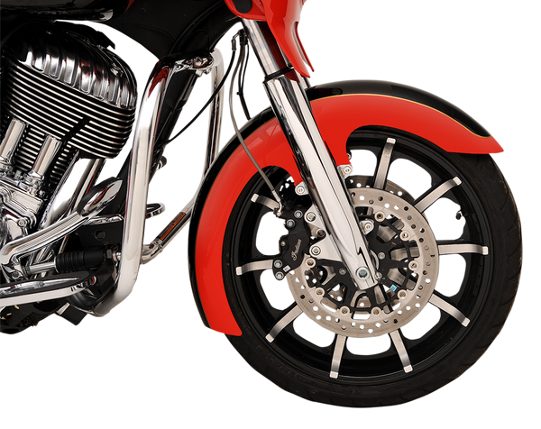 KLOCK WERKS Slicer Front Fender - Black - Steel - 16