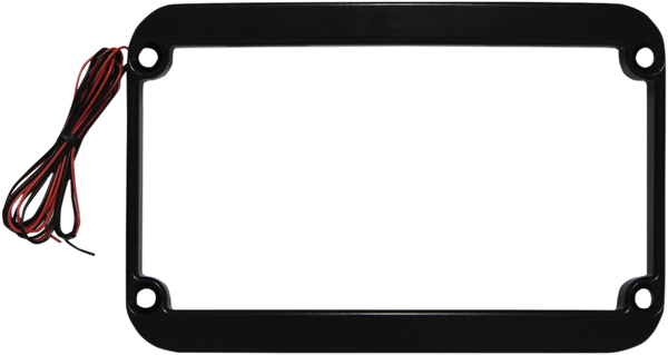 KLOCK WERKS License Plate Frame - LED - Black KWS-01-0088-B