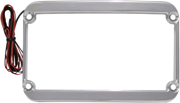 KLOCK WERKS License Plate Frame - Lighted - Chrome KWS-01-0089