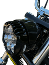 CUSTOM DYNAMICS LED Headlight - Shark Demon? - Pedestal Mount SD2-PM-W