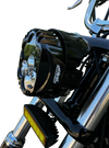 CUSTOM DYNAMICS LED Headlight - Shark Demon? - Pedestal Mount SD2-PM-W