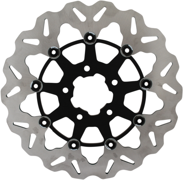 GBRAKES Wave? Brake Rotor - Black Carrier DF680CW-B