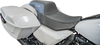 SLYFOX Drifter Tour Seat - Vinyl w/ Slipstop - Gray Logo - FL '23-'24 4685B-Slyfox