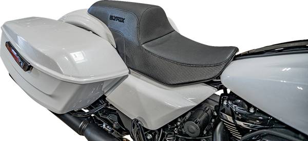 SLYFOX Drifter Tour Seat - Vinyl w/ Slipstop - Black Logo - FL '23-'24 4685A-Slyfox
