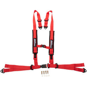 MOOSE UTILITY - UTV SEAT HARNESS - 4 POINT, 2X2 - RED