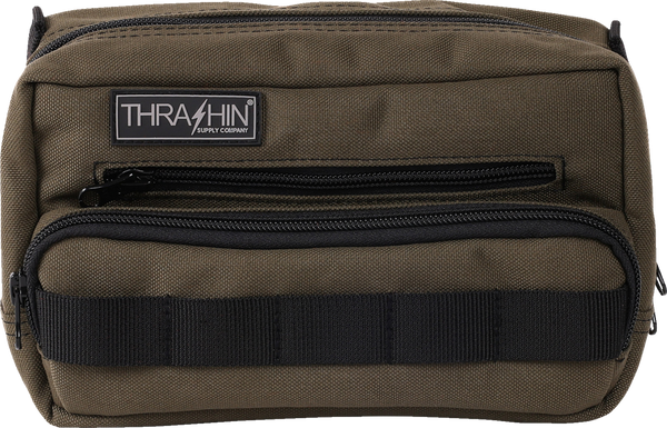 THRASHIN SUPPLY CO. Handlebar Bag Plus - Green THB-0010