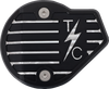 THRASHIN SUPPLY CO. Cam Cover - Gen 2 - Finned - Twice Cut - Black - M8 TSC-3029-4