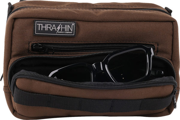 THRASHIN SUPPLY CO. Handlebar Bag Plus - Brown THB-0009