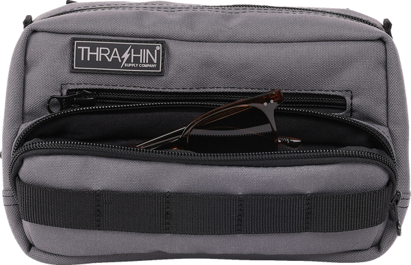 THRASHIN SUPPLY CO. Handlebar Bag Plus - Gray THB-0018