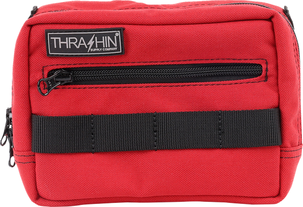 THRASHIN SUPPLY CO. Handlebar Bag - Red THB-0015