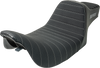SLYFOX Highnoon Seat - Vinyl - Classic Stitch - Gray Logo - FL '97-'07 4702B-SlyFox