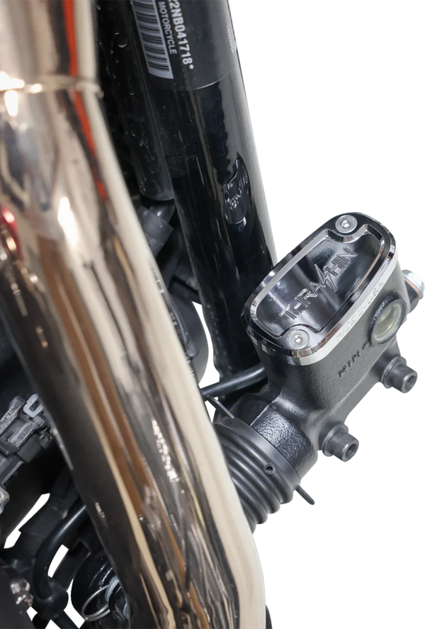 THRASHIN SUPPLY CO. Brake Reservoir Cap - Rear - Chrome - '18+ Softail TSC-3177-3