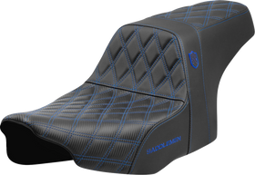 SADDLEMEN Pro Series SDC Performance Seat - Blue Stitching - w/o Backrest - FLT/FLH '23-'24 SC82307D1