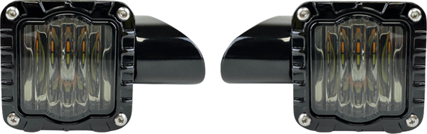 CUSTOM DYNAMICS Turn Signal - Shark Demon* - LED - Front - Smoke Lens SD-RG-FT-AW