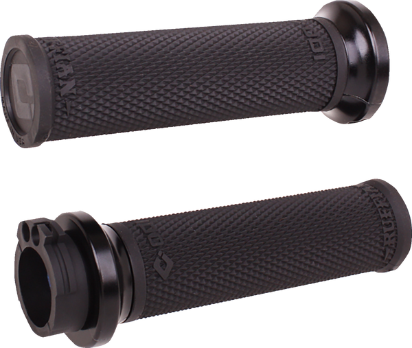 ODI Ruffian Lock-On Street Grips - Cable - Black/Black V30HCWB-B