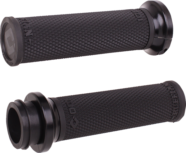 ODI Ruffian Lock-On Street Grips - TBW - Black/Black V30HTWB-B