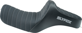 SLYFOX Highnoon Seat - Vinyl - Classic Stitch - Silver Logo - XL 4709B-SlyFox