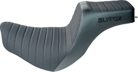 SLYFOX Highnoon Seat - Vinyl - Classic Stitch - Black Logo - FL/FX '18-'24 4701A-slyfox