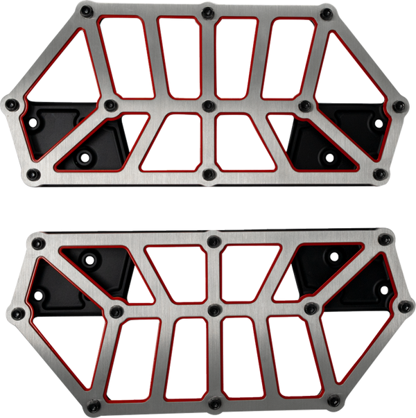KODLIN USA NXL Floorboards - Black w/ Red Accent K73253-RL