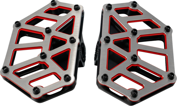 KODLIN USA NXL Mini Floorboards - Black w/ Red Accent K73254-RL
