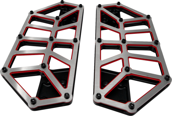 KODLIN USA NXL Floorboards - Black w/ Red Accent K73253-RL