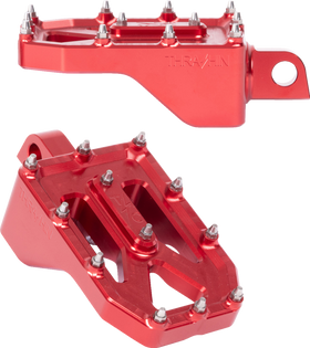 THRASHIN SUPPLY CO. Aggressor Footpegs - Rear- Red TSC-2022-2-D