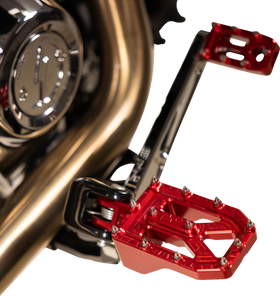 THRASHIN SUPPLY CO. Aggressor Footpegs - Rear- Red TSC-2022-2-D