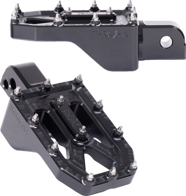 THRASHIN SUPPLY CO. Aggressor Footpegs - Rear - Black TSC-2022-1-SR