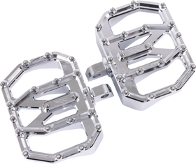 THRASHIN SUPPLY CO. Mini Aggressor Floorboards - Chrome - Rear TSC-2031-3-D