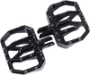 THRASHIN SUPPLY CO. Mini Aggressor Floorboards - Black - Front TSC-2031-1-SF
