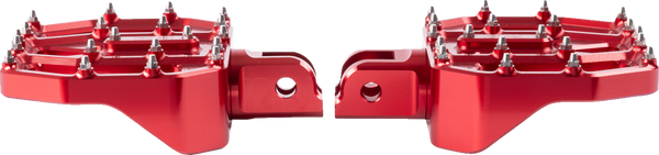 THRASHIN SUPPLY CO. Mini Aggressor Floorboards - Red - Front TSC-2031-2-SF
