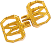 THRASHIN SUPPLY CO. Mini Aggressor Floorboards - Gold - Front TSC-2031-3-SF
