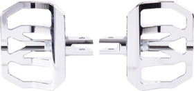 THRASHIN SUPPLY CO. Mini Aggressor Floorboards - Chrome - Front TSC-2031-5-SF
