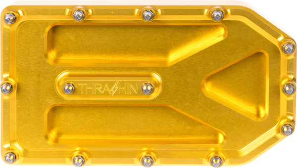 THRASHIN SUPPLY CO. Aggressor Brake Pedal Pad - Gold - Touring TSC-2220-5