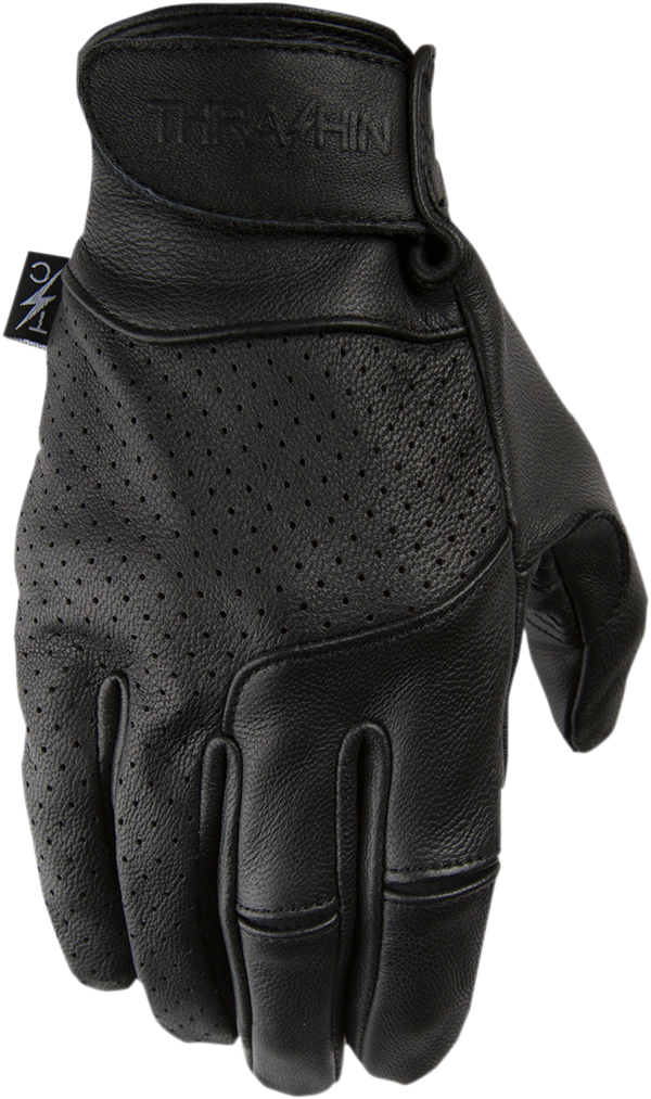 THRASHIN SUPPLY CO. Siege Leather Gloves - Black - 2XL TSG-0001-12