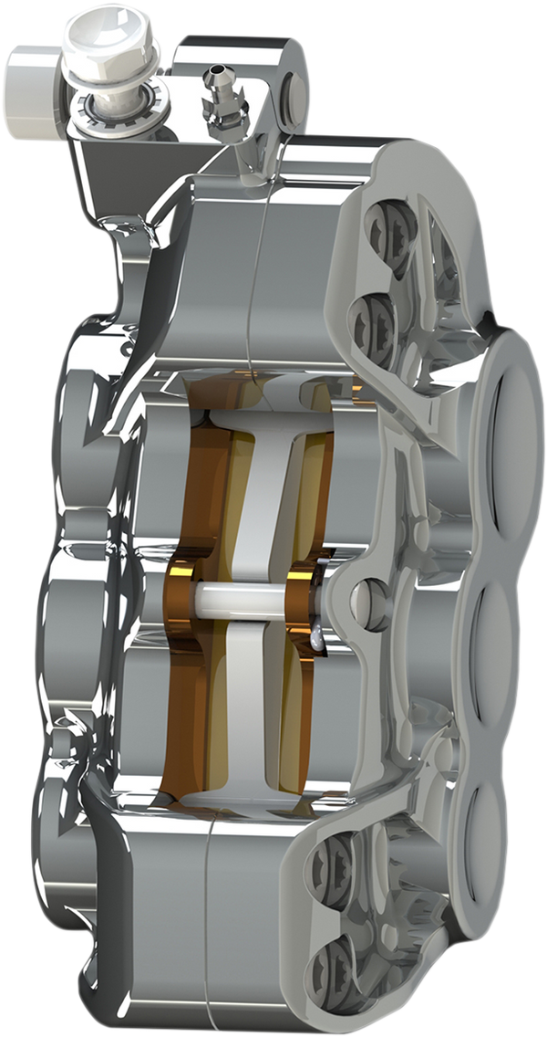 ARLEN NESS 6-Piston Caliper - Front Left - Chrome - 14