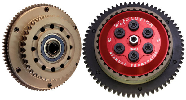 EVOLUTION INDUSTRIES - STAGE-1 COMPLETE CLUTCH BASKET ASSEMBLIES - '90-06 EVO & TWIN CAM