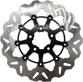 GBRAKES Front Wave? Rotor - Black Carrier DF680CW-C