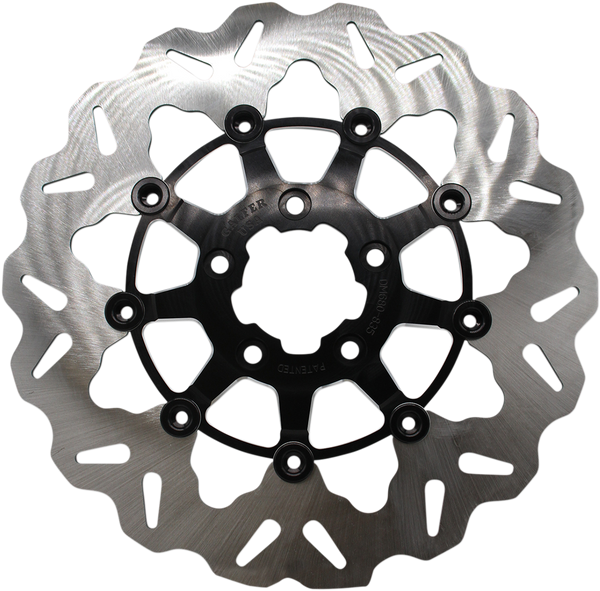 GBRAKES Front Wave? Rotor - Black Carrier DF680CW-C