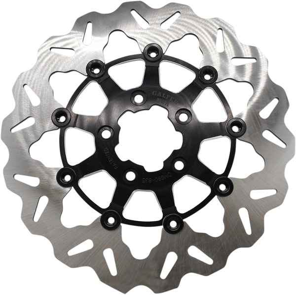GBRAKES Front Wave? Rotor - Black Carrier DF835CW-C