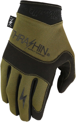 THRASHIN SUPPLY- COVERT GLOVES -TACTICAL GREEN