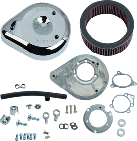 S&S Cycles Twin Cam Tear Drop Air Cleaner - Chrome