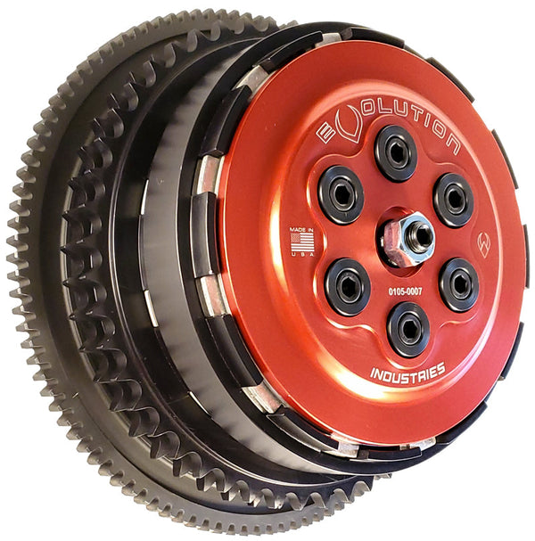 EVOLUTION INDUSTRIES - *RACE-ONLY* COMPLETE CLUTCH BASKET ASSEMBLIES - '07-21 BIG TWIN & Dyna