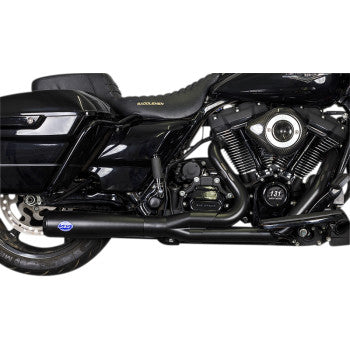 S&S CYCLE - DIAMONDBACK 2-1 EXHAUST SYSTEM - GAURDIAN BLACK - '17-22 TOURING