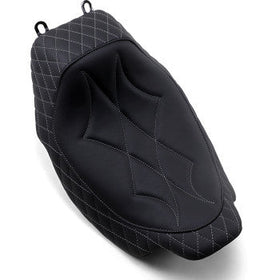 MUSTANG - REVERSE JOURNEY SOLO SEAT - DIAMOND STITCH, GRAY THREAD - '08-21 TOURING