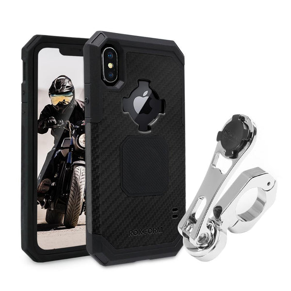 RokForm Handlebar Mount Pro Series Polished - Iphone
