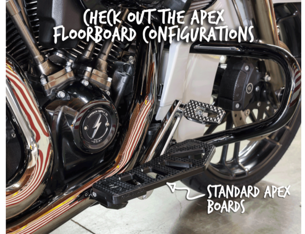 THRASHIN SUPPLY - APEX FLOORBOARD TAIL EXTENSION - CHROME - TOURING