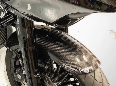 HOFMANN DESIGNS SHORTY BAGGER CARBON FIBER FRONT FENDER