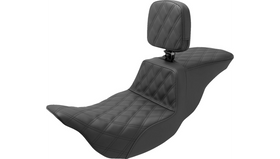 SADDLEMEN TOUR STEP UP SEAT W/ RIDER BACKREST - 08+ TOURING